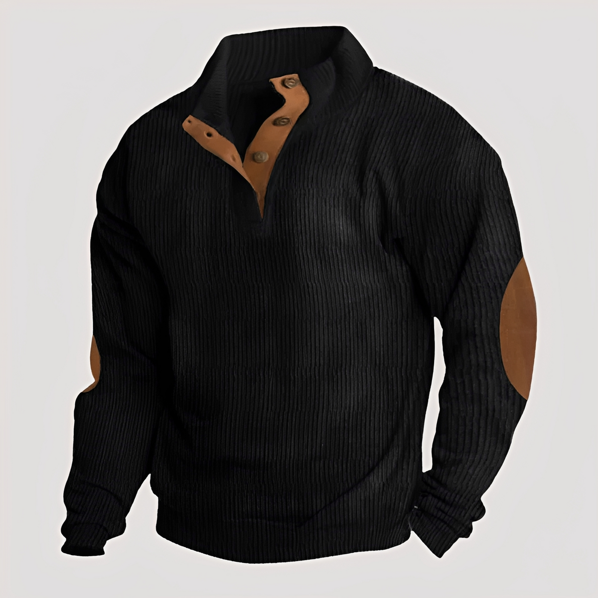 Rico - Strapazierfähiger Pullover mit halber Knopfleiste