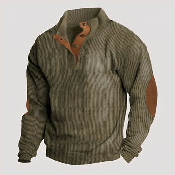 Rico - Strapazierfähiger Pullover mit halber Knopfleiste
