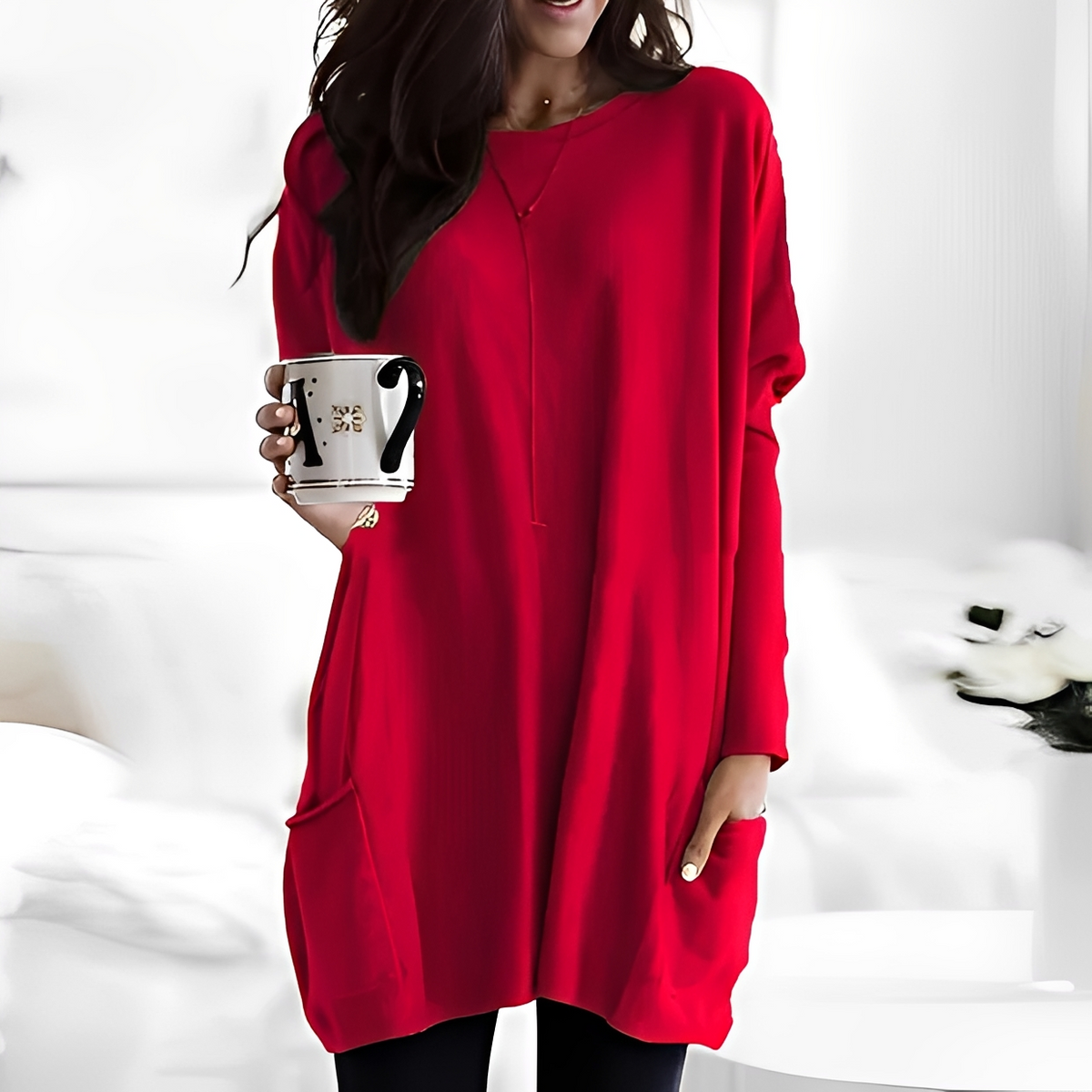 Diane - Komfortabler Pullover mit langen Ärmeln
