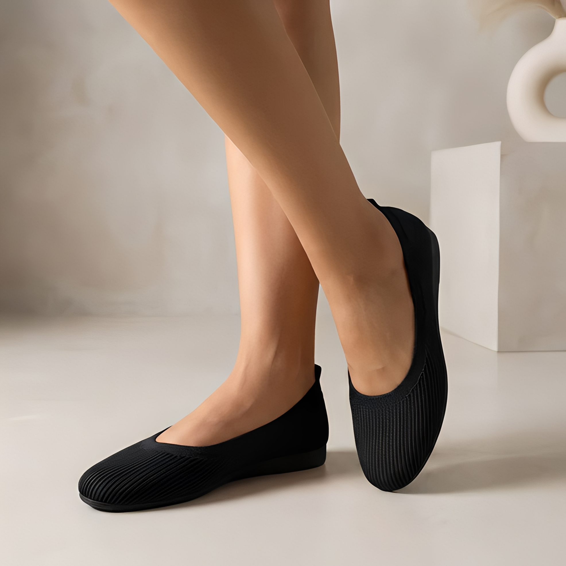 Jessy - Elegante Damen-Ballerinas mit runder Kappe
