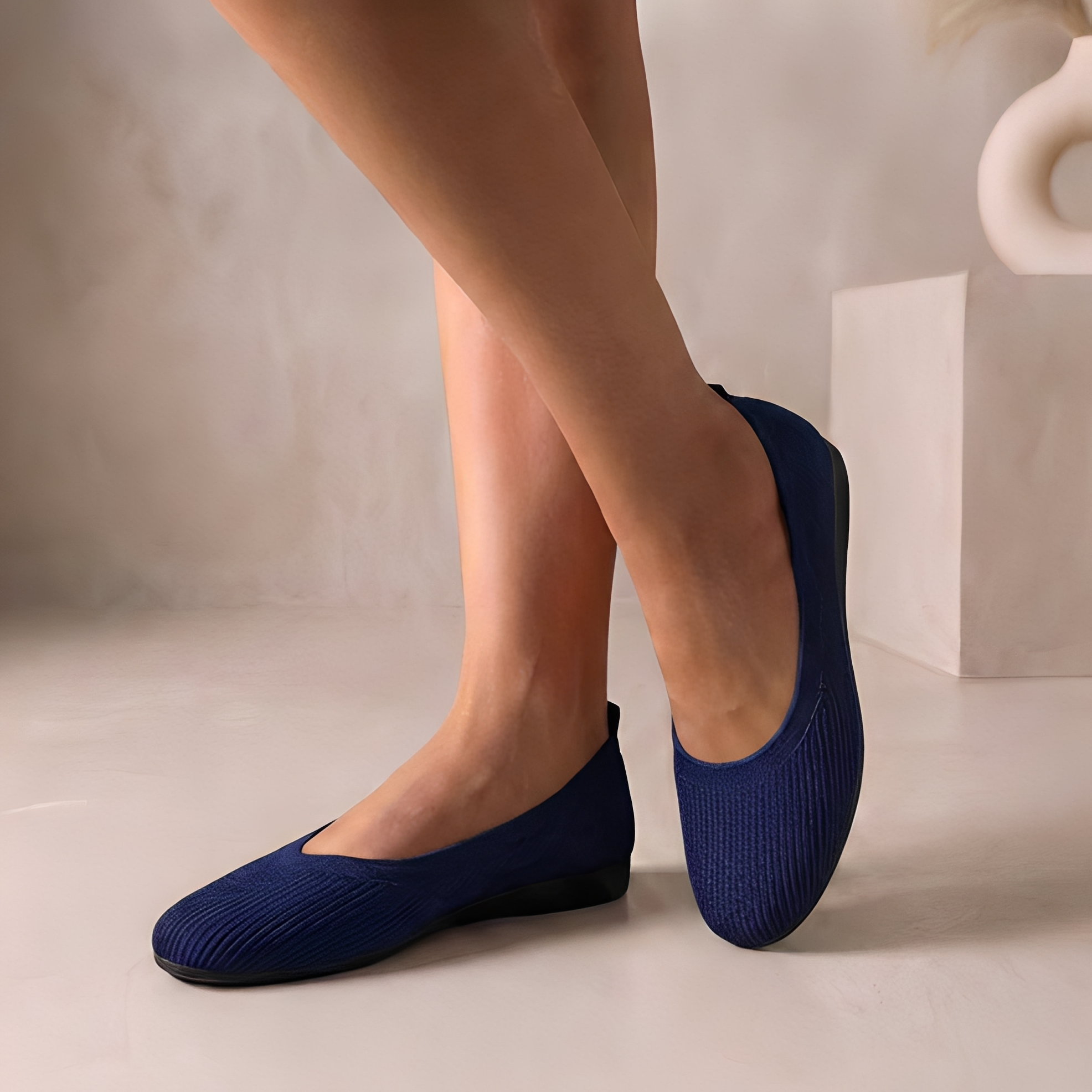 Jessy - Elegante Damen-Ballerinas mit runder Kappe