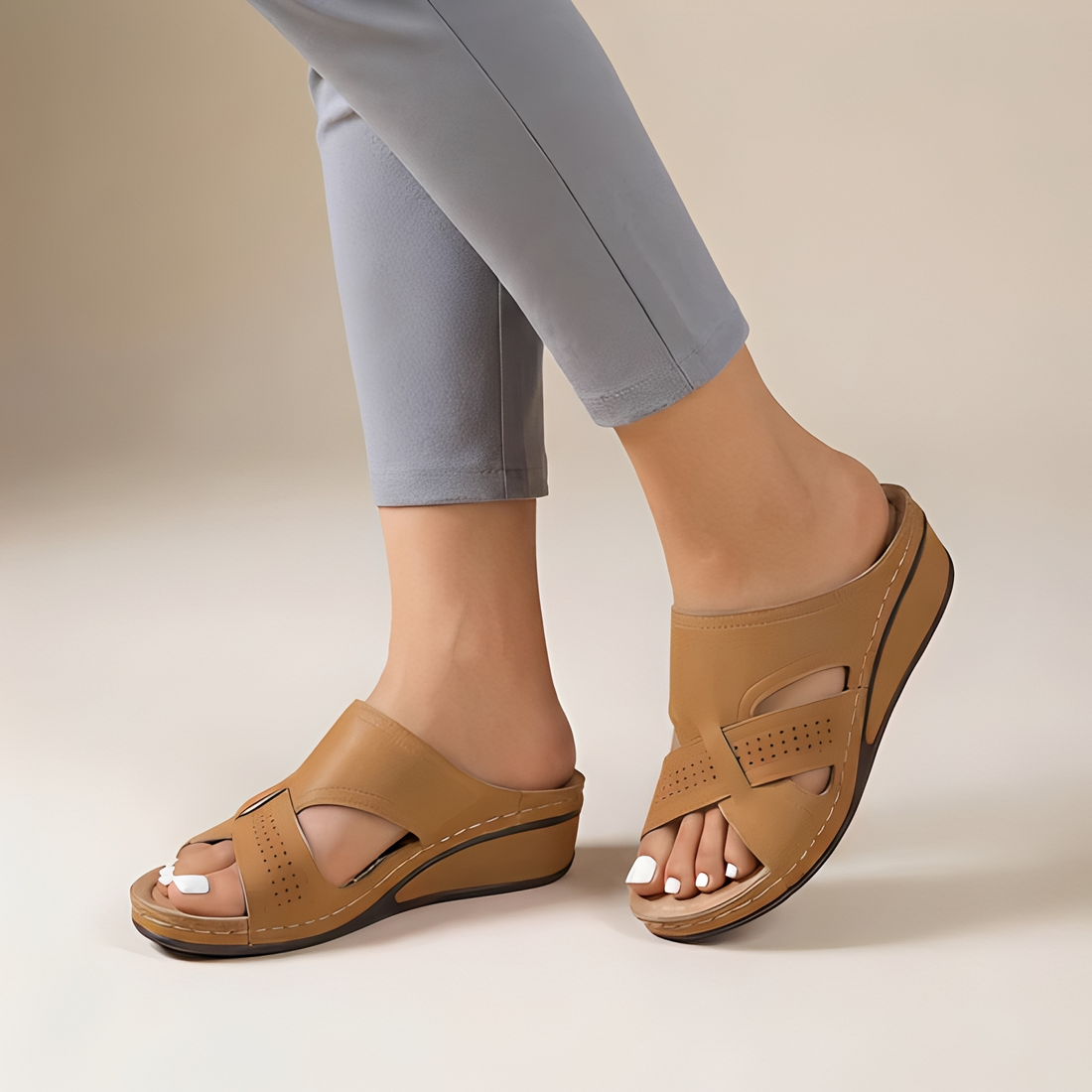 Oddette - Sandalen mit Riemen und offener Zehenpartie für Damen