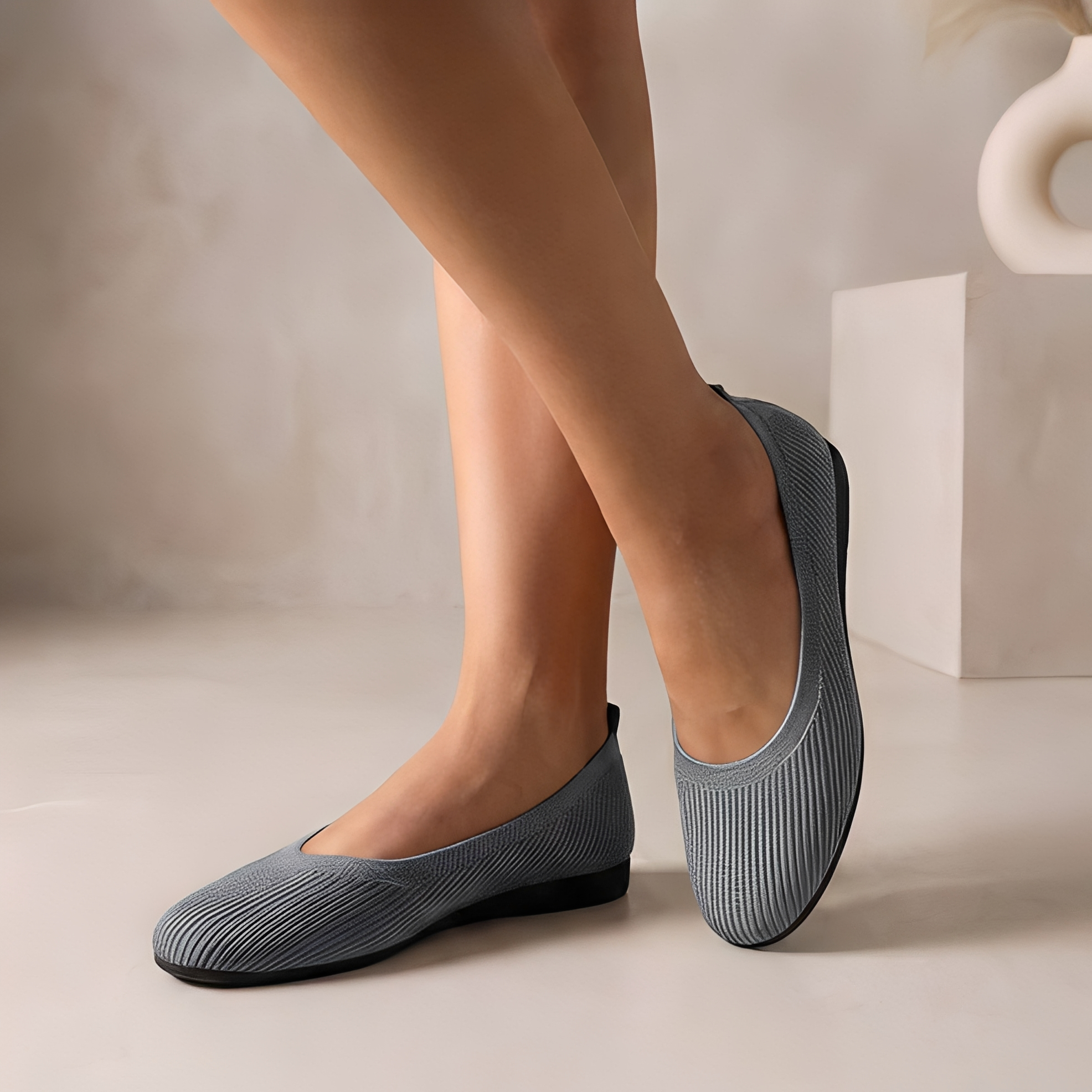 Jessy - Elegante Damen-Ballerinas mit runder Kappe