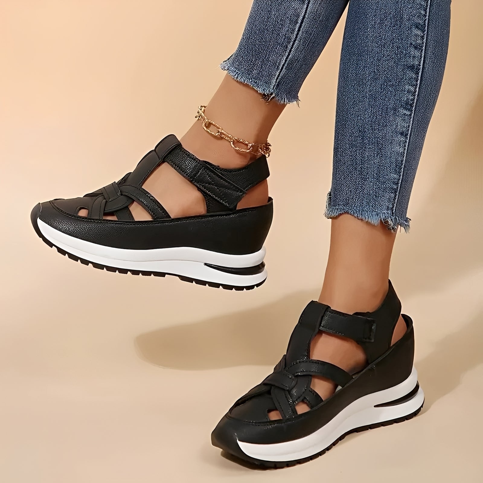 Zuzanna - Lässige Sandalen mit Keilplattform