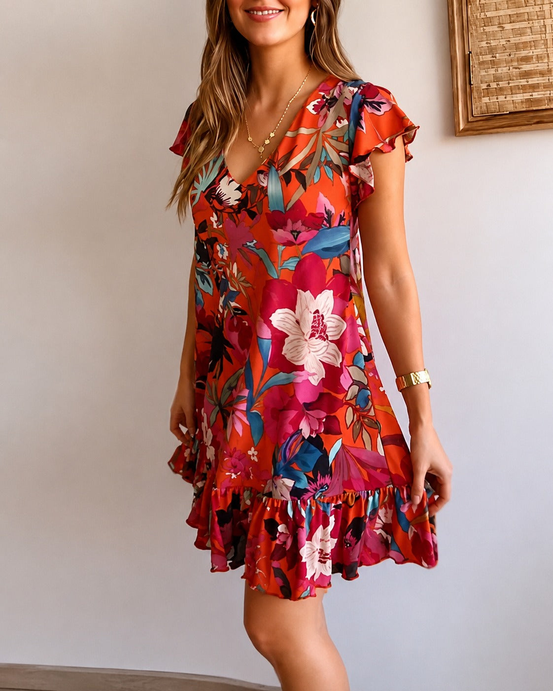 Katelyn - Schickes Kleid mit Blumendesign