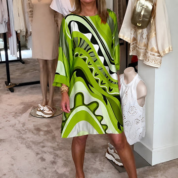 Harriett - Schickes Midikleid mit Motiv