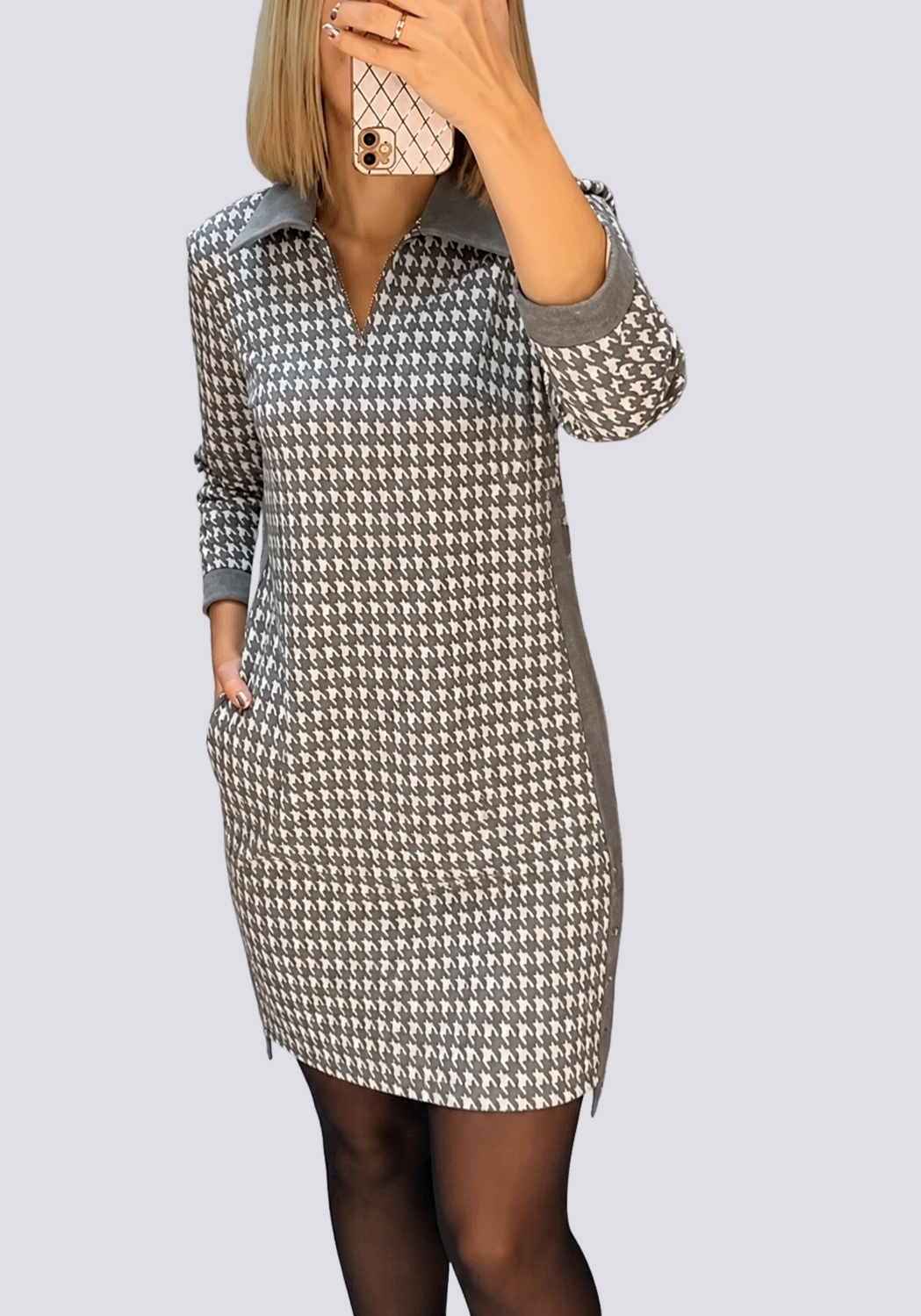 Saskia - Stilvolles Minikleid mit Revers