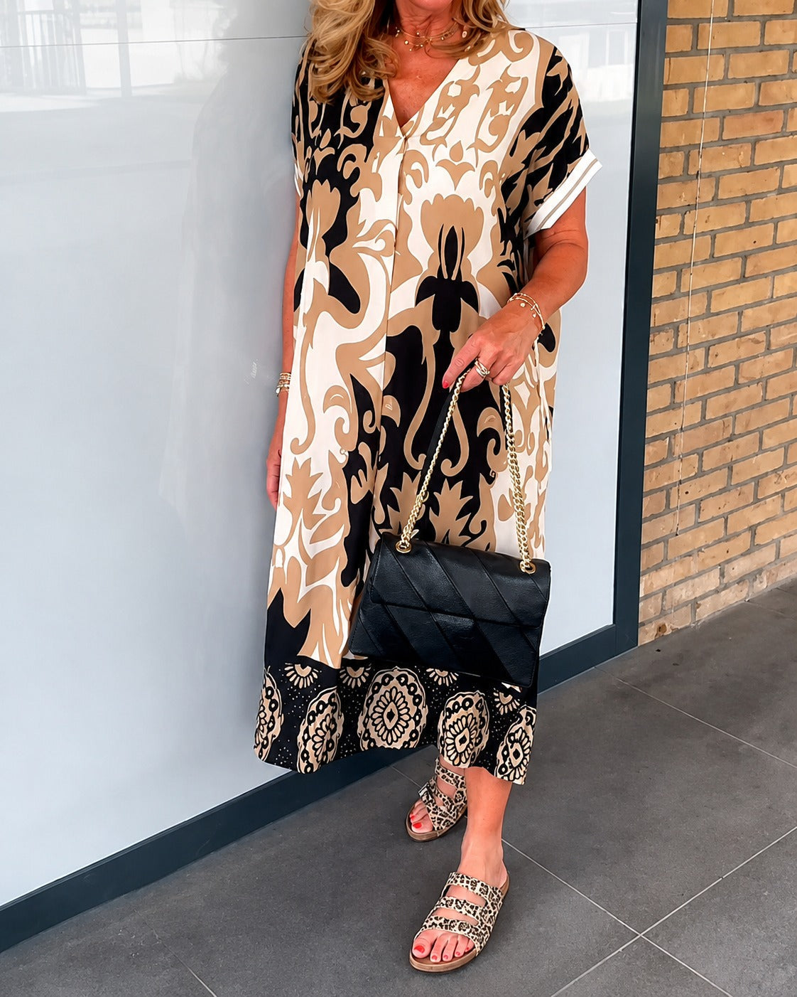 Yaseen - Kleid mit verziertem Muster