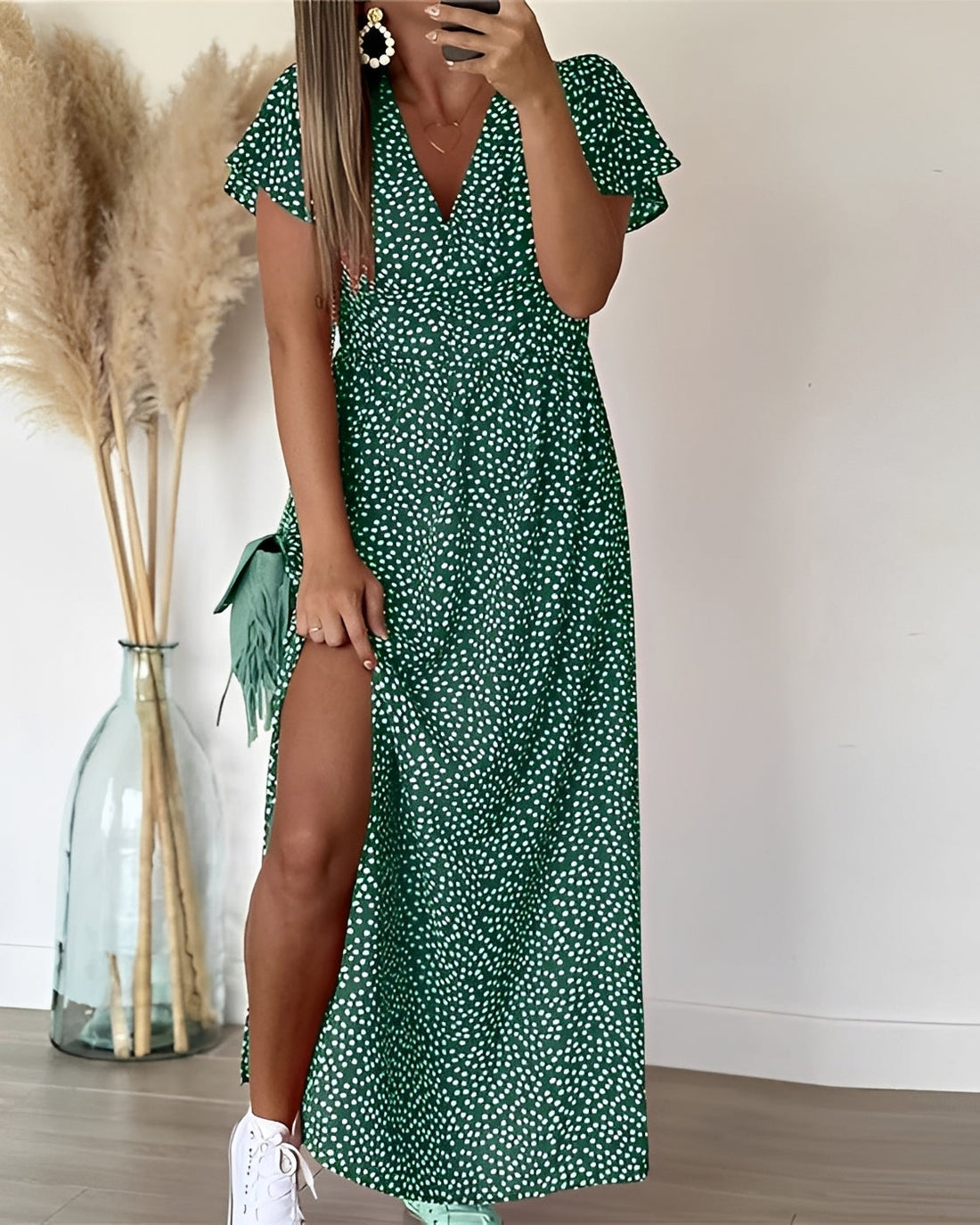 Tina - Elegantes Kleid mit Schlitz