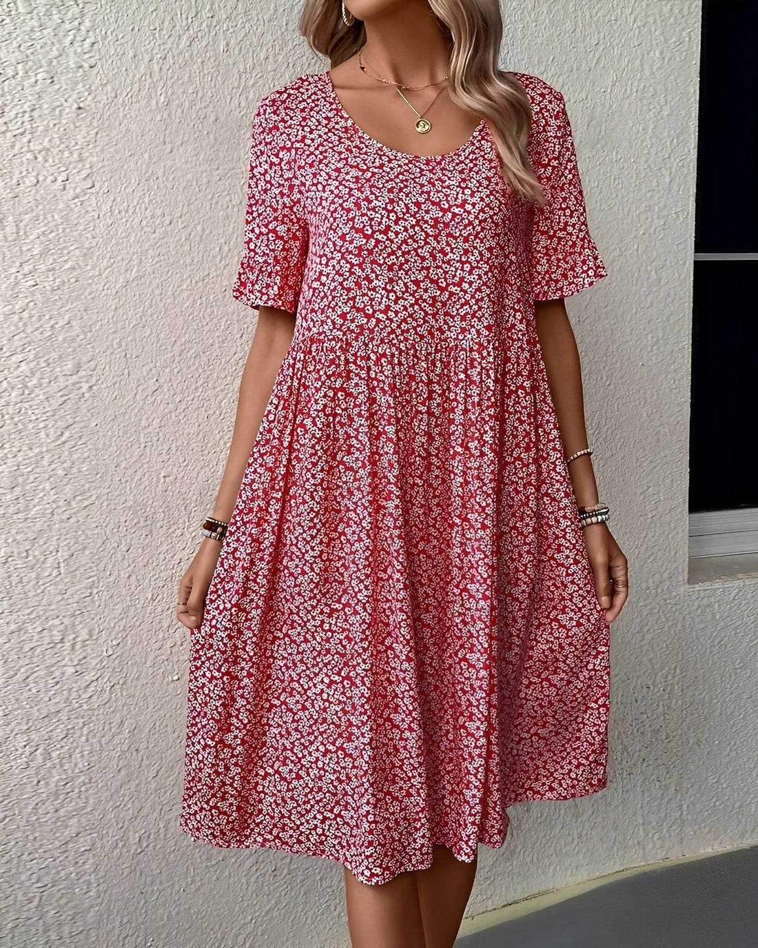 Michaela - Midikleid mit Blumenmustern