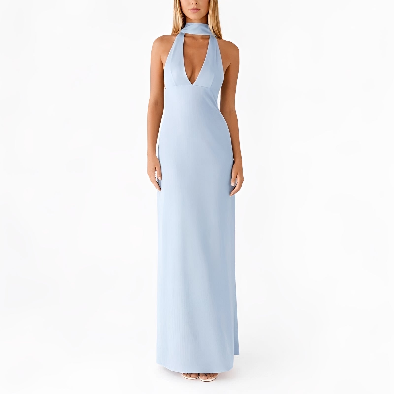 Amelie - Neckholderkleid in voller Länge
