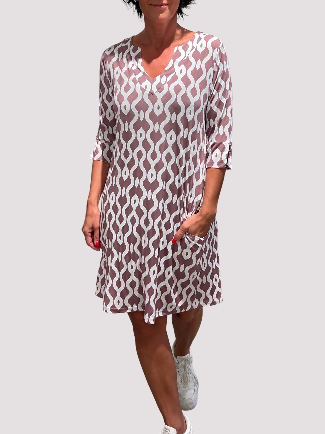 Jazmin - Lässiges Midikleid mit Rüschen