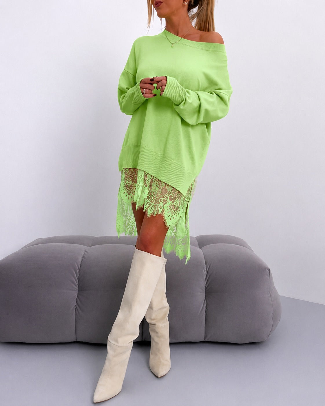 Eleanor - Elegantes Kleid mit schulterfreiem Schnitt