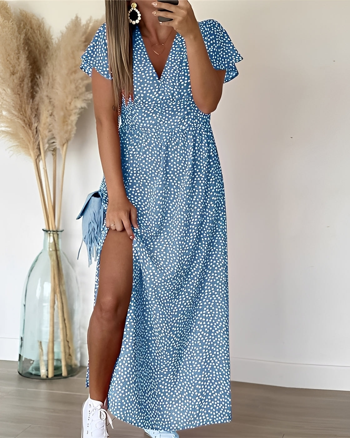 Tina - Elegantes Kleid mit Schlitz
