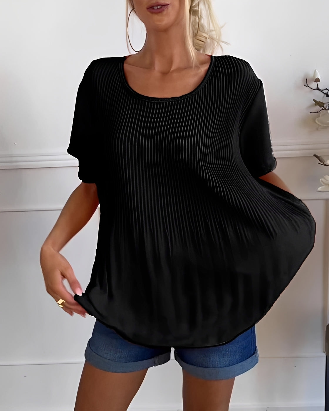 Faye - Legere Bluse mit Faltungen