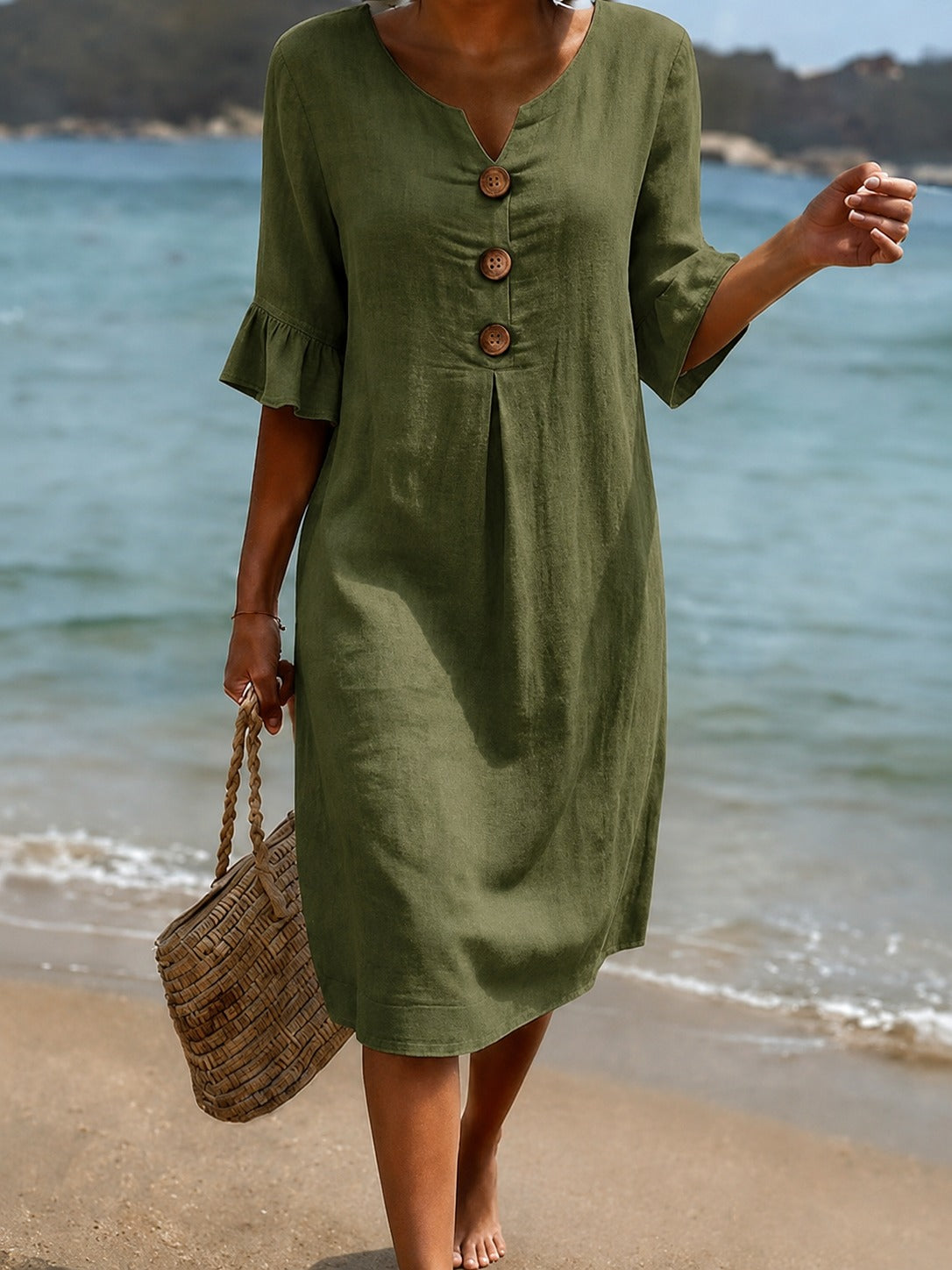 Deborah - Schickes Kleid mit Rüschenärmeln