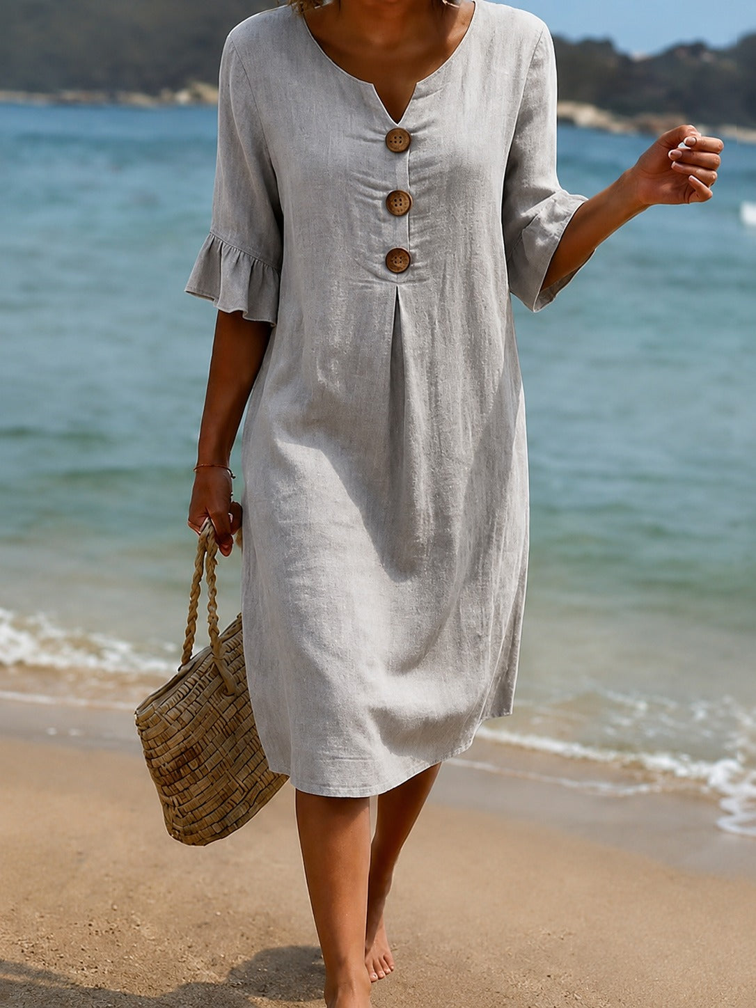 Deborah - Schickes Kleid mit Rüschenärmeln