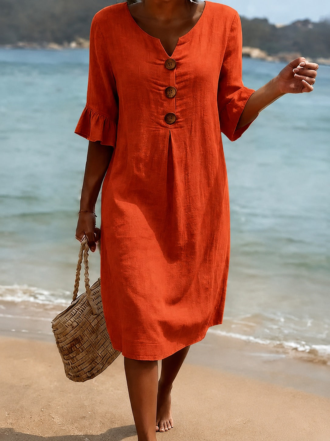 Deborah - Schickes Kleid mit Rüschenärmeln