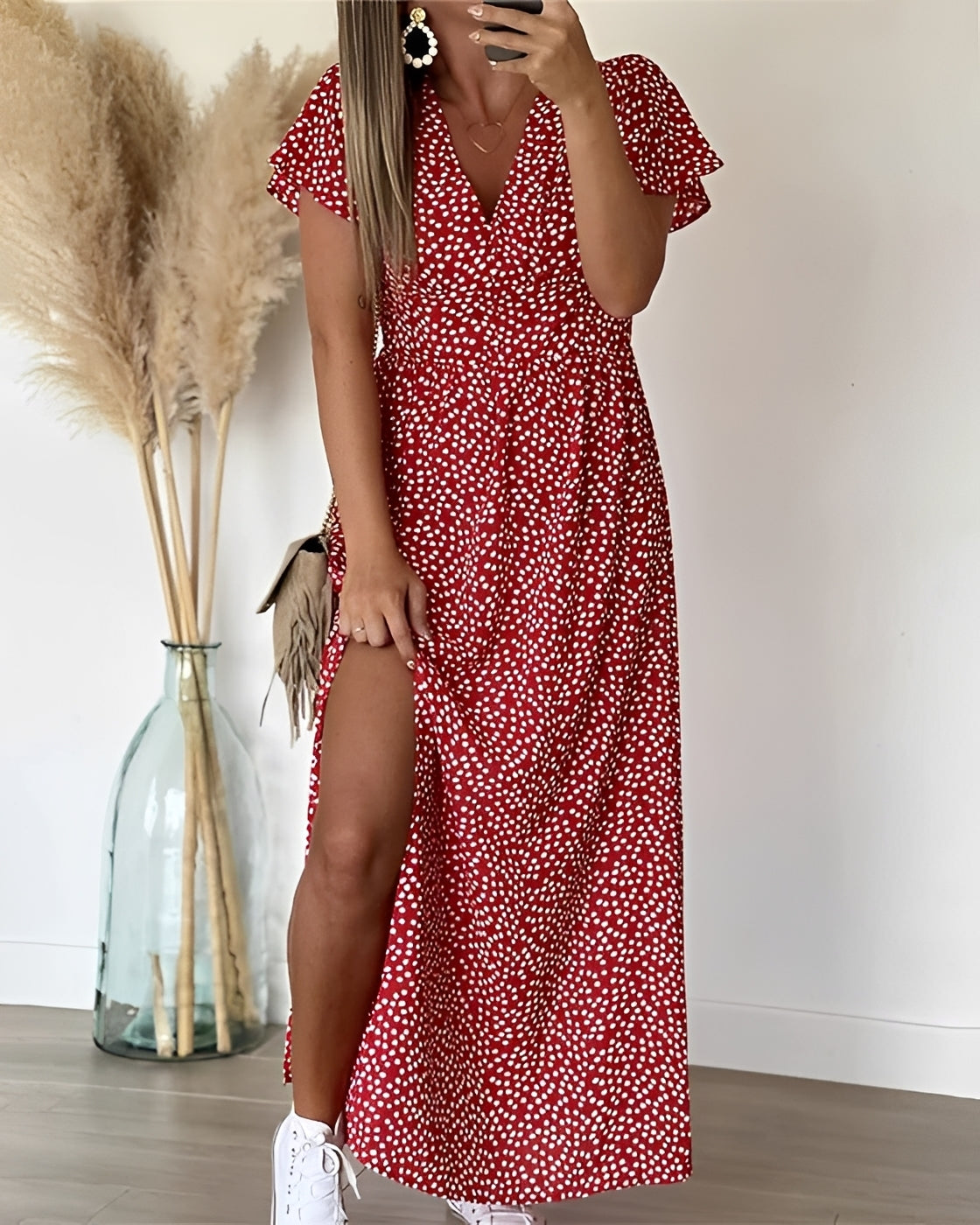 Tina - Elegantes Kleid mit Schlitz