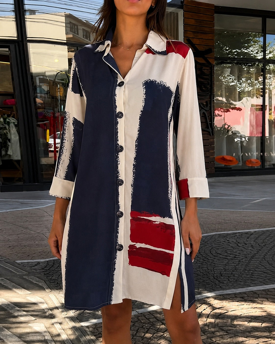Alyssia - Stilvolles Kleid mit Kragen