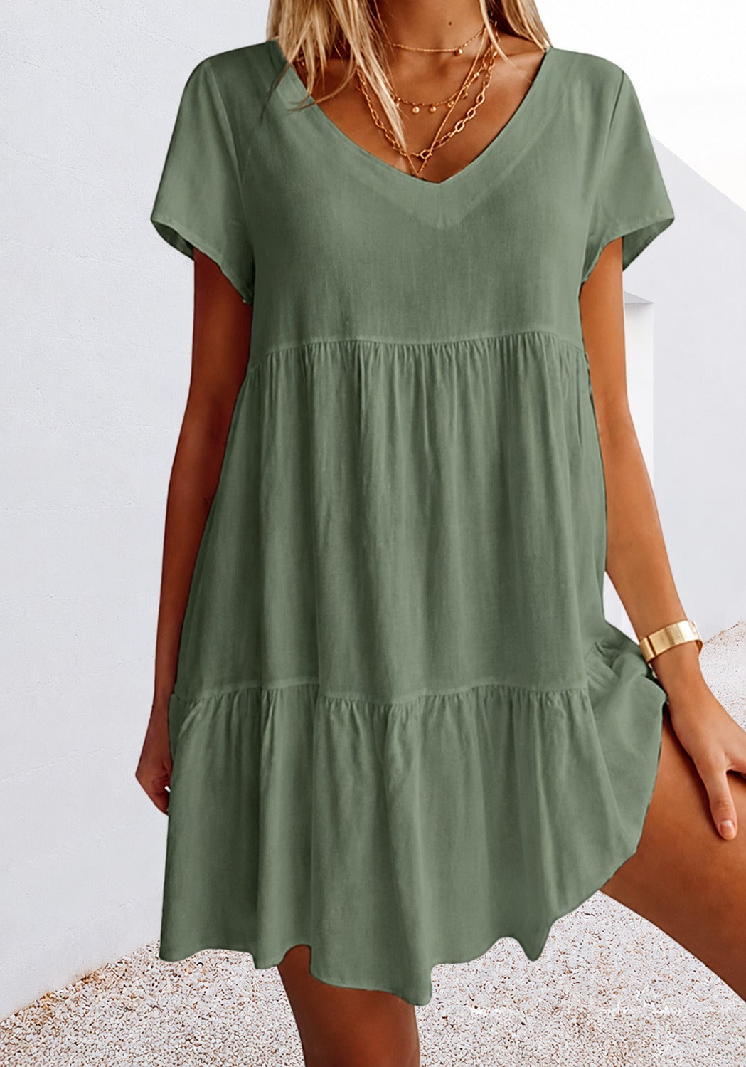 Cordelia - Komfortables Weites Minikleid