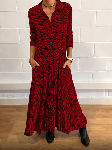 Salma - Stilvolles Kleid mit Taschenklappen