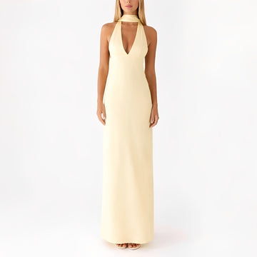 Amelie - Neckholderkleid in voller Länge