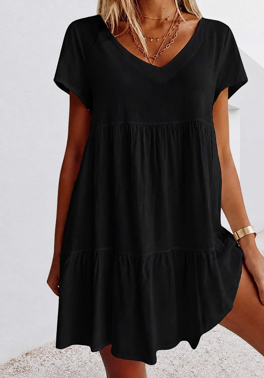 Cordelia - Komfortables Weites Minikleid