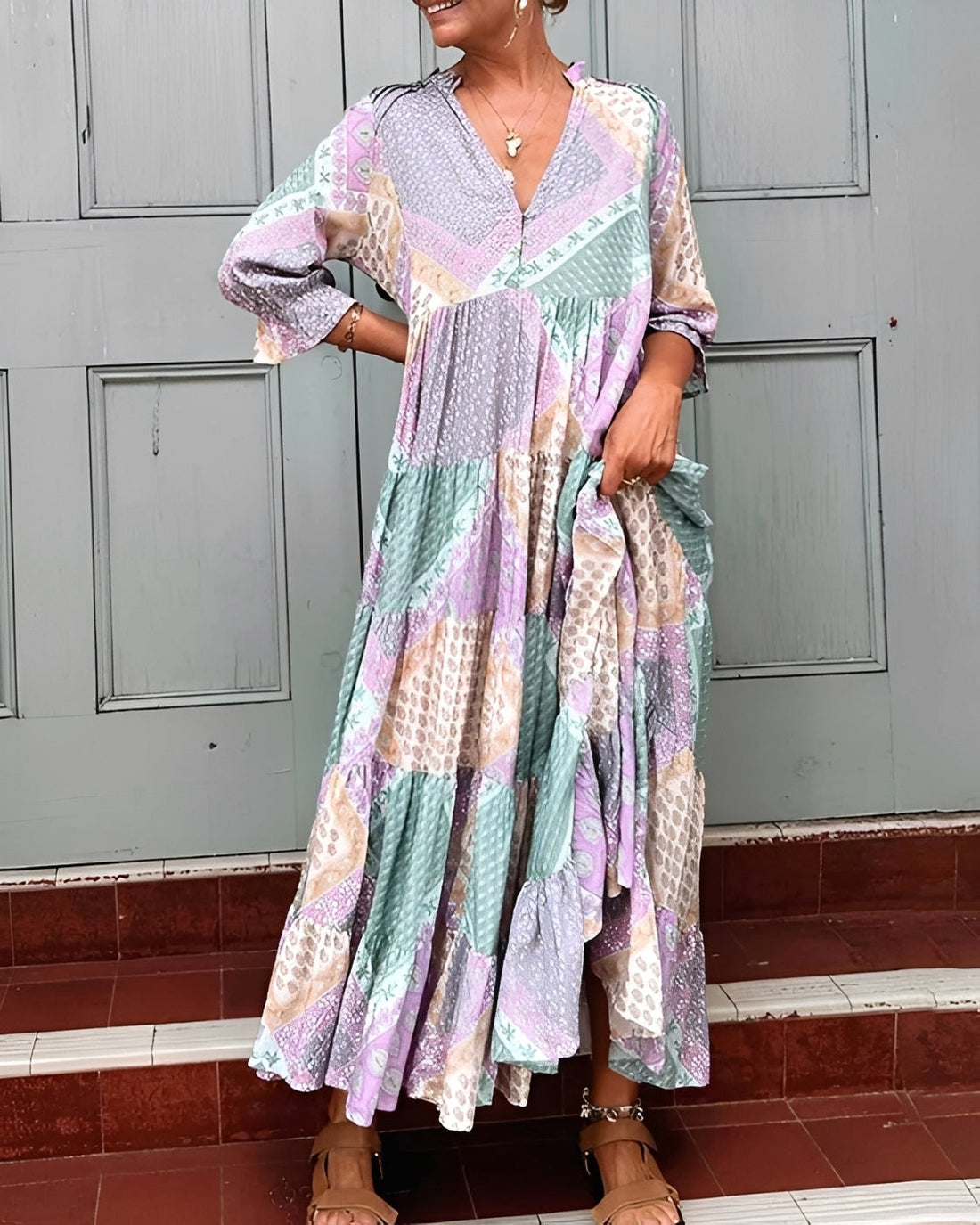 Kirsten - Stilvolles Kleid mit langen Ärmeln