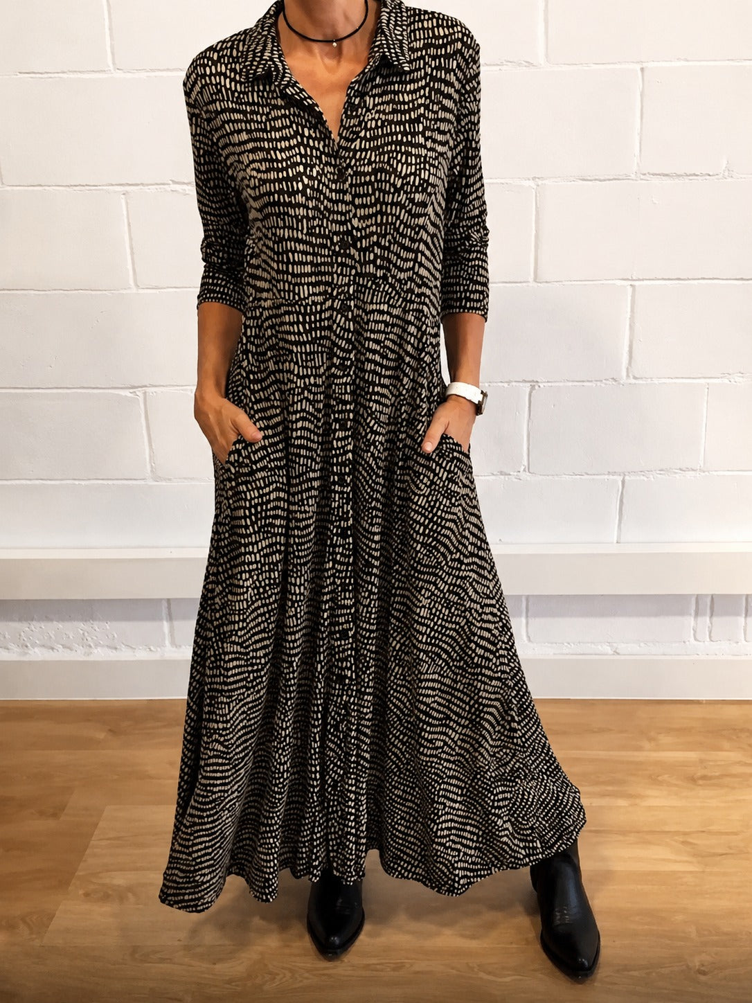 Salma - Stilvolles Kleid mit Taschenklappen