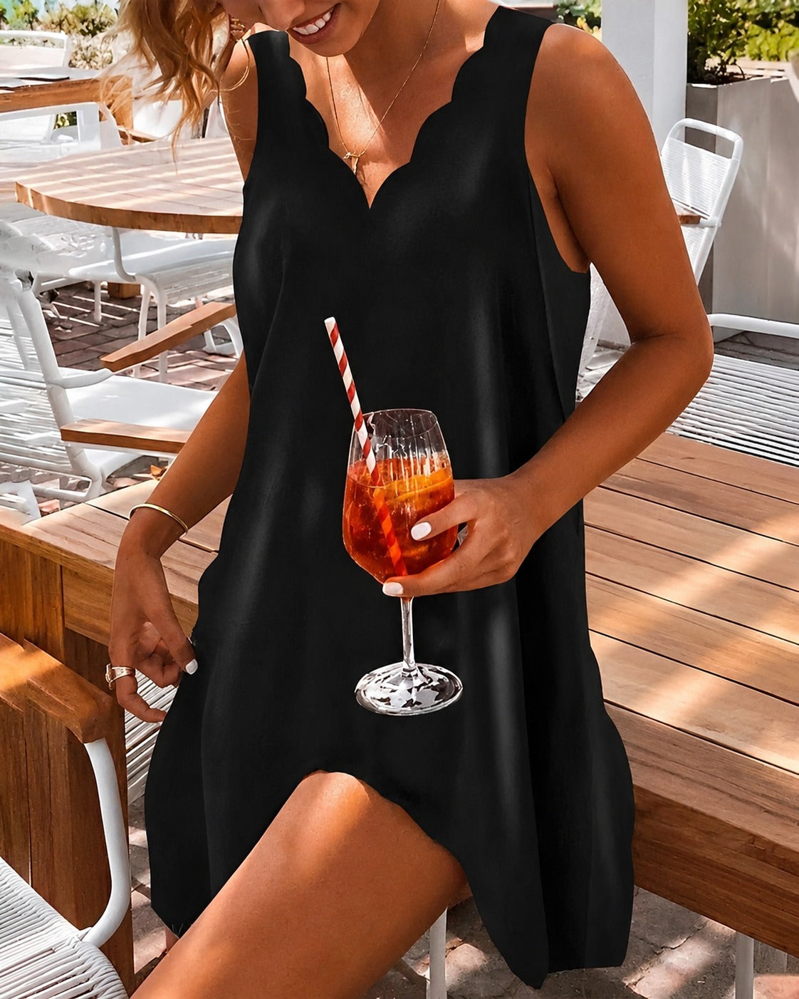 Addie - Elegantes ärmelloses Kleid