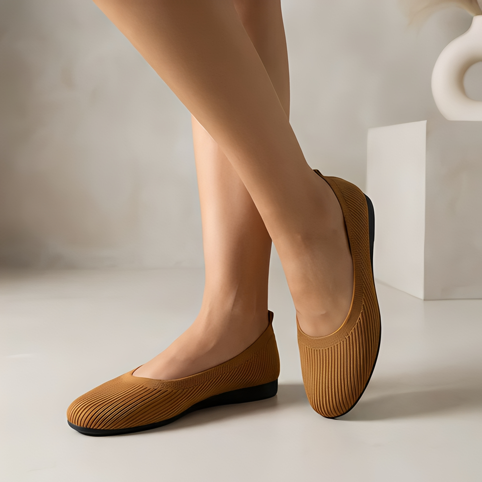 Jessy - Elegante Damen-Ballerinas mit runder Kappe
