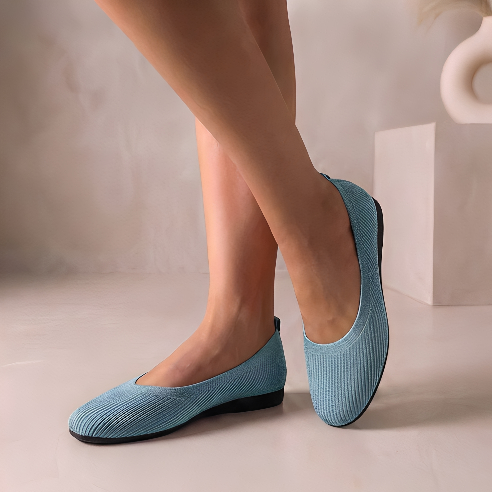 Jessy - Elegante Damen-Ballerinas mit runder Kappe