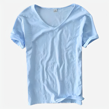 Jayson - Herren-Sommer-T-Shirt mit V-Ausschnitt im legeren Stil