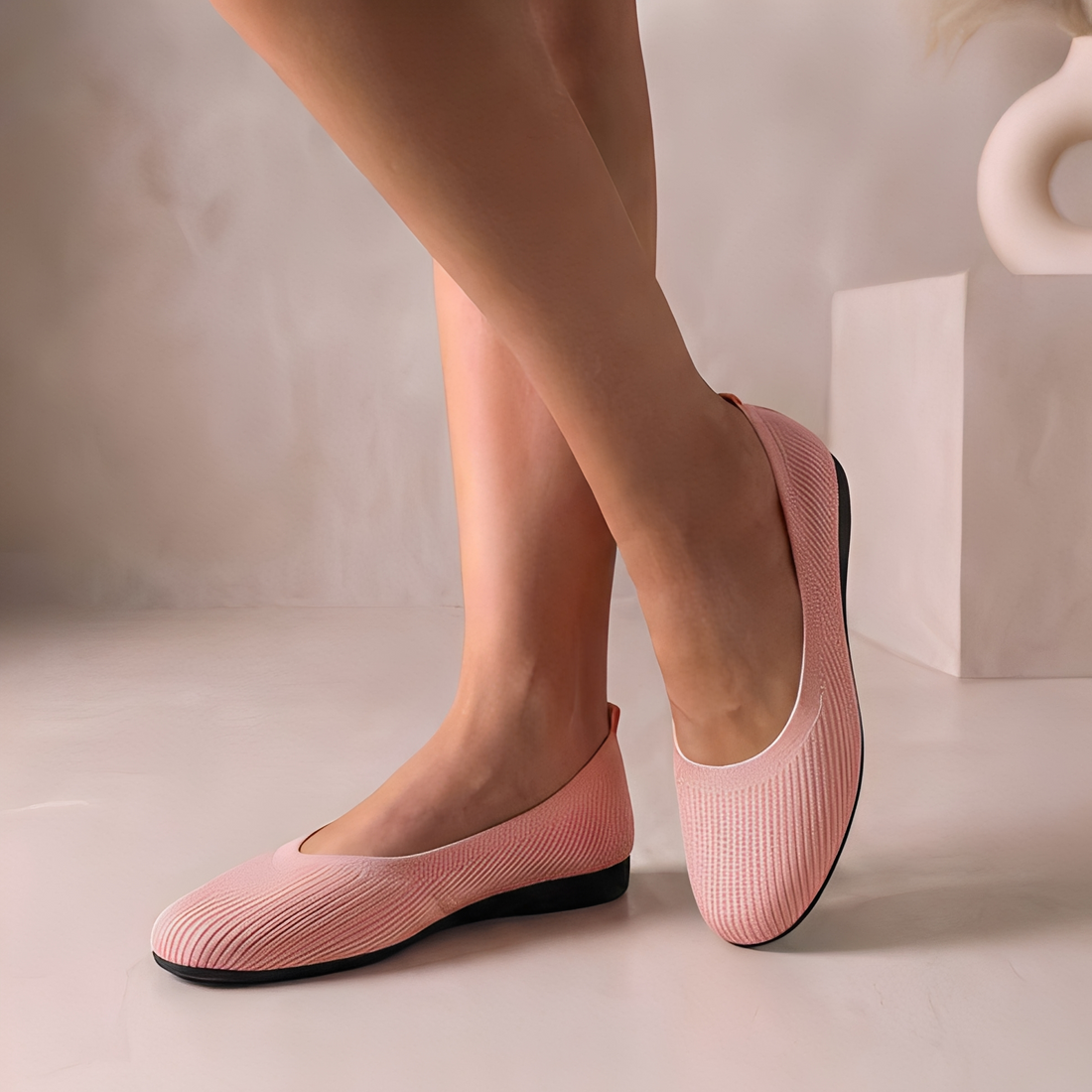Jessy - Elegante Damen-Ballerinas mit runder Kappe