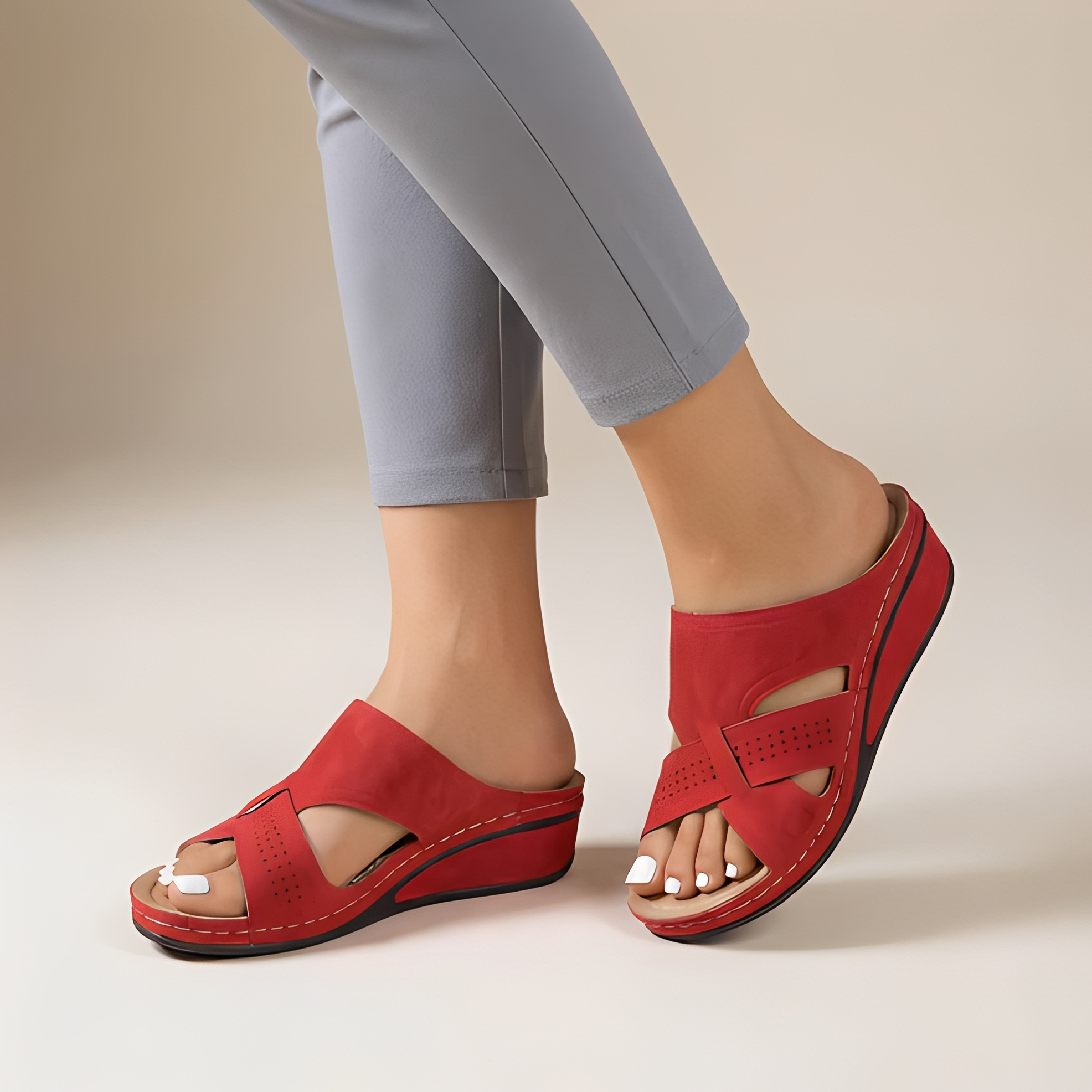 Oddette - Sandalen mit Riemen und offener Zehenpartie für Damen