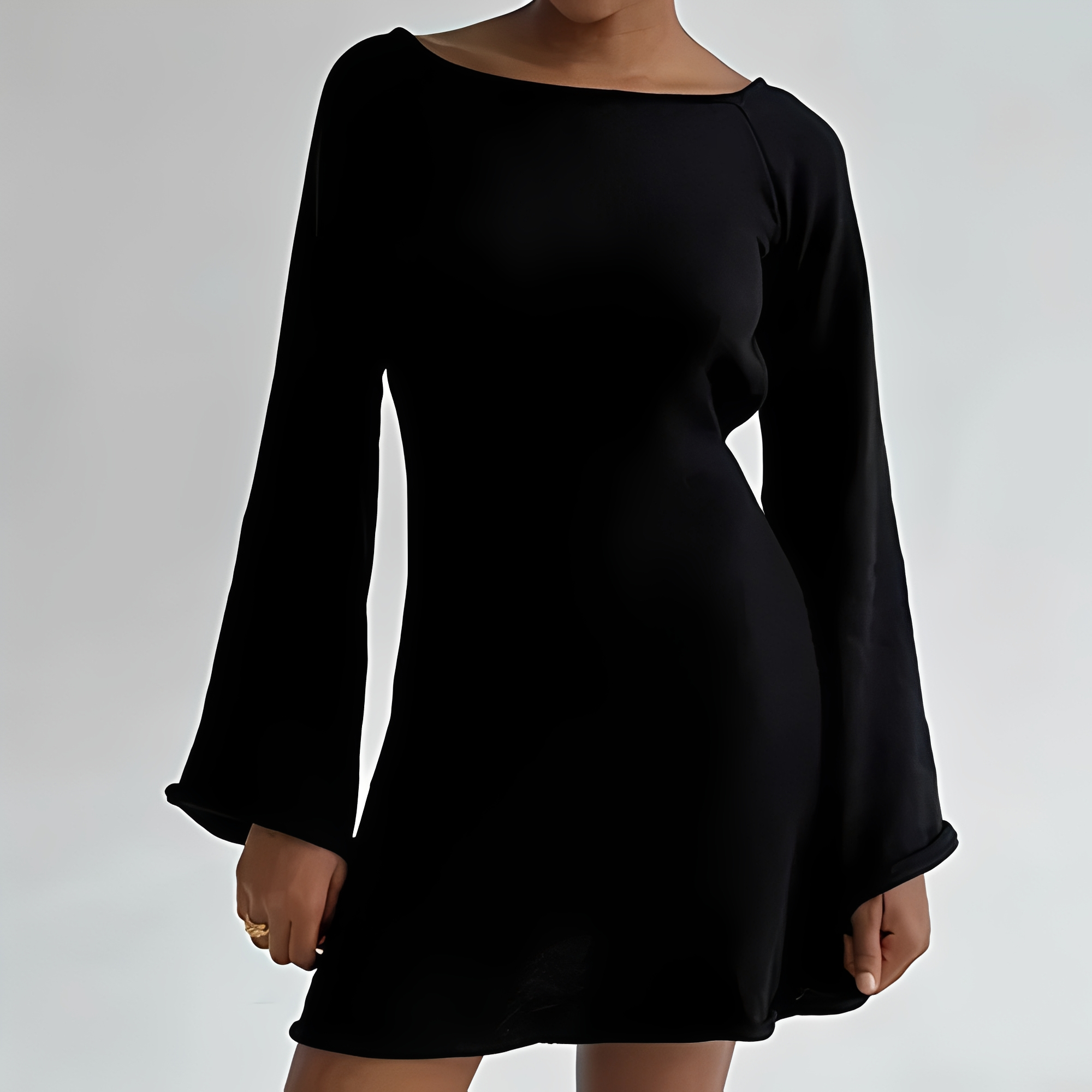 Aryana - Schickes Sommerkleid mit langen Ärmeln für Damen