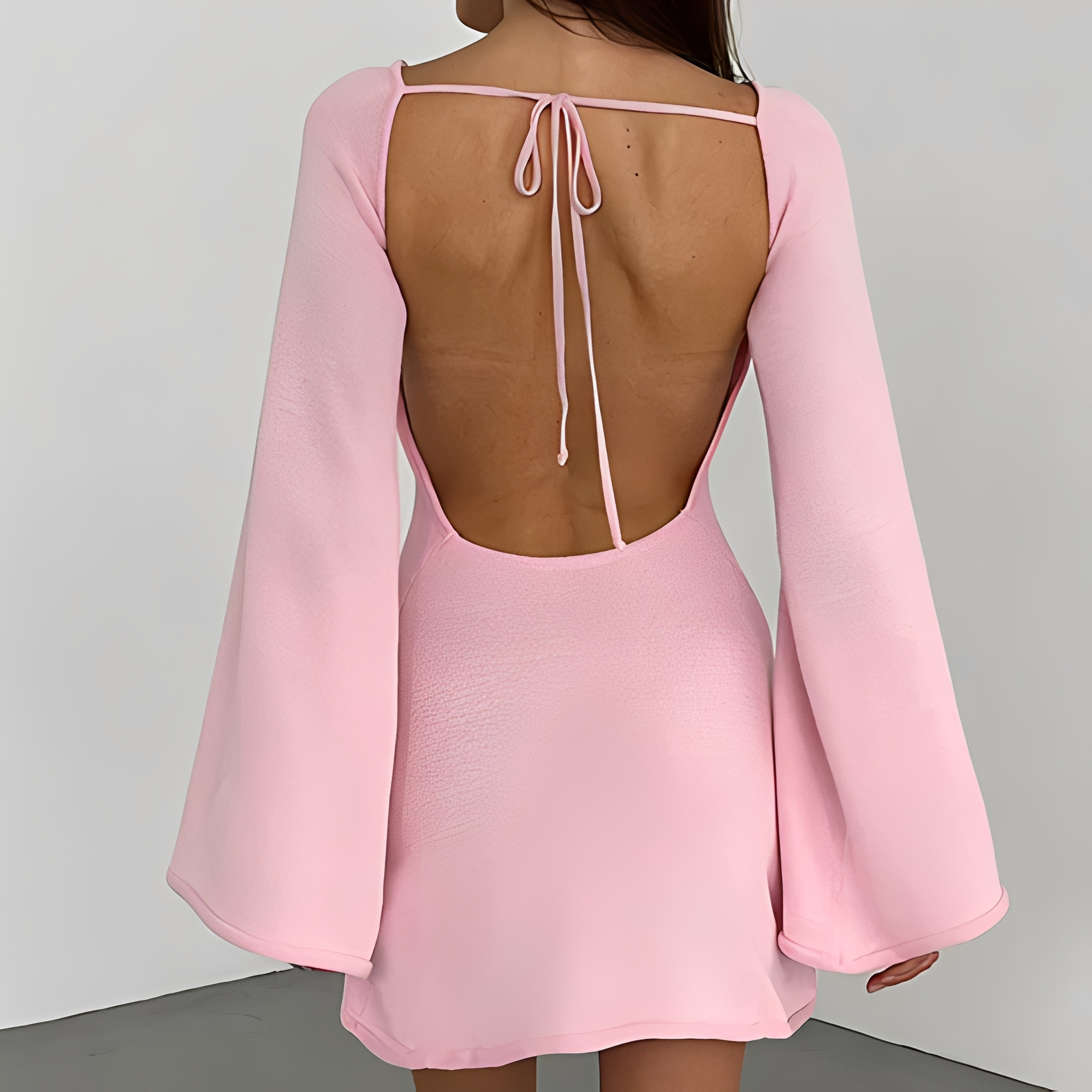 Aryana - Schickes Sommerkleid mit langen Ärmeln für Damen
