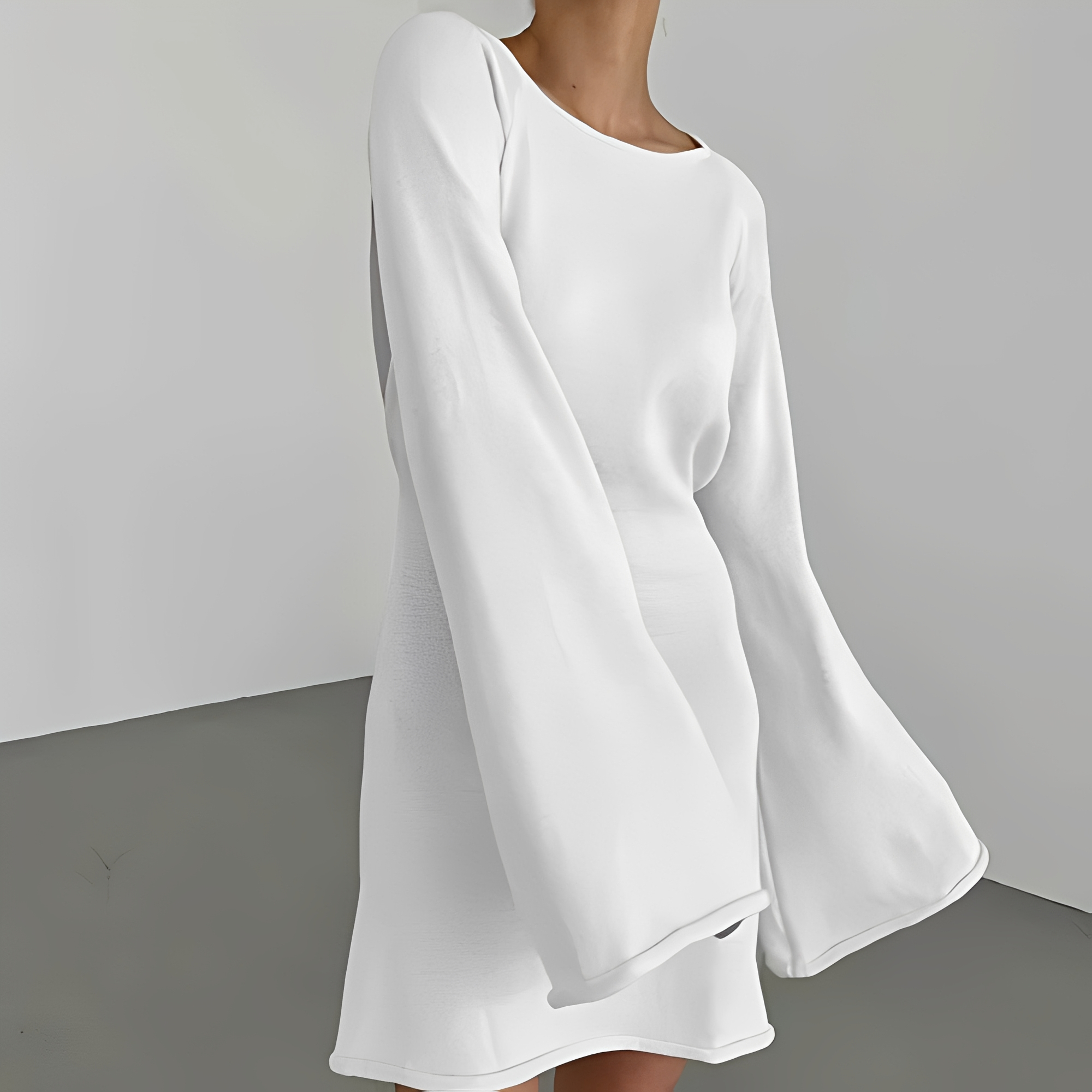 Aryana - Schickes Sommerkleid mit langen Ärmeln für Damen