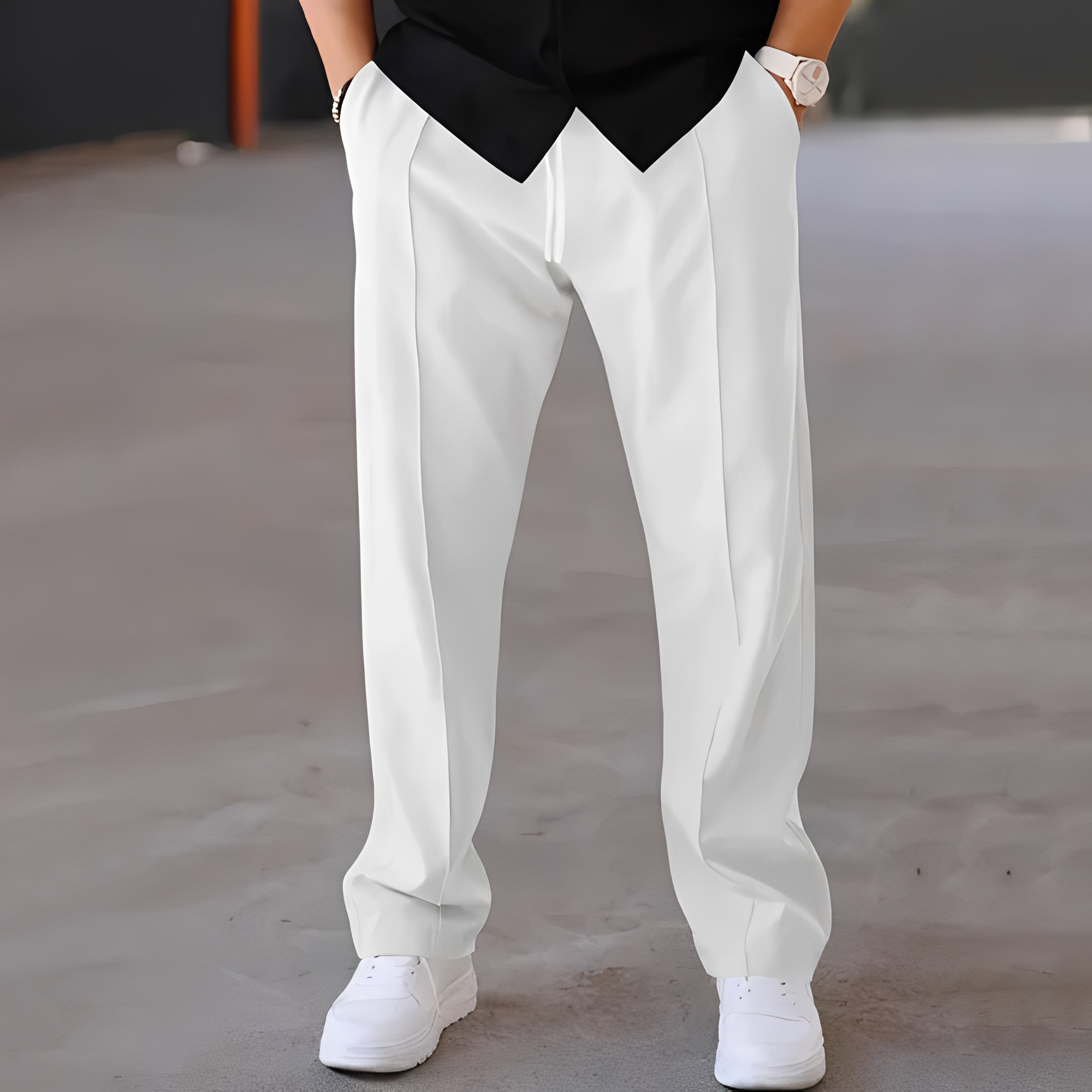 Fresniel - Modische Herrenhose, gerade und leger