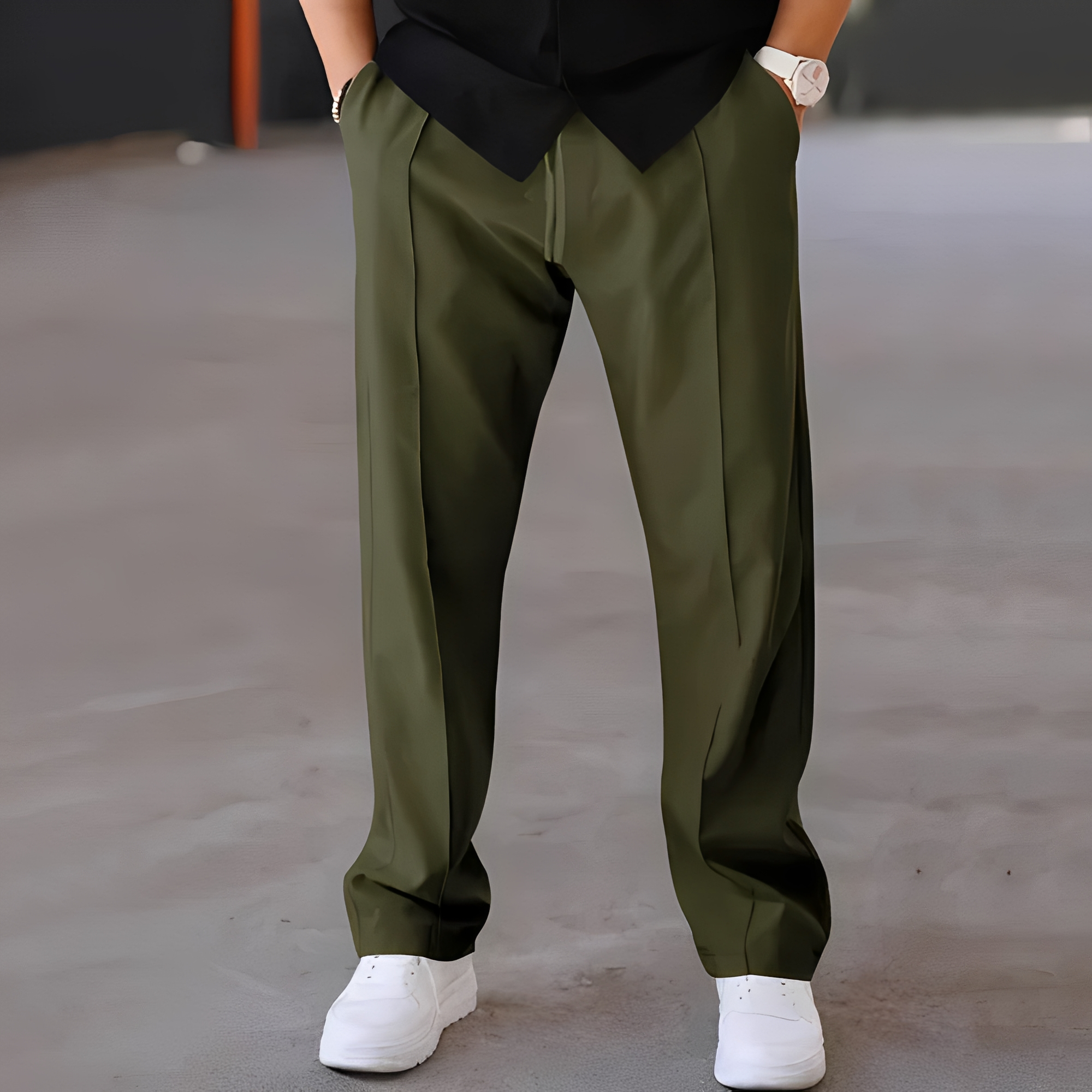 Fresniel - Modische Herrenhose, gerade und leger