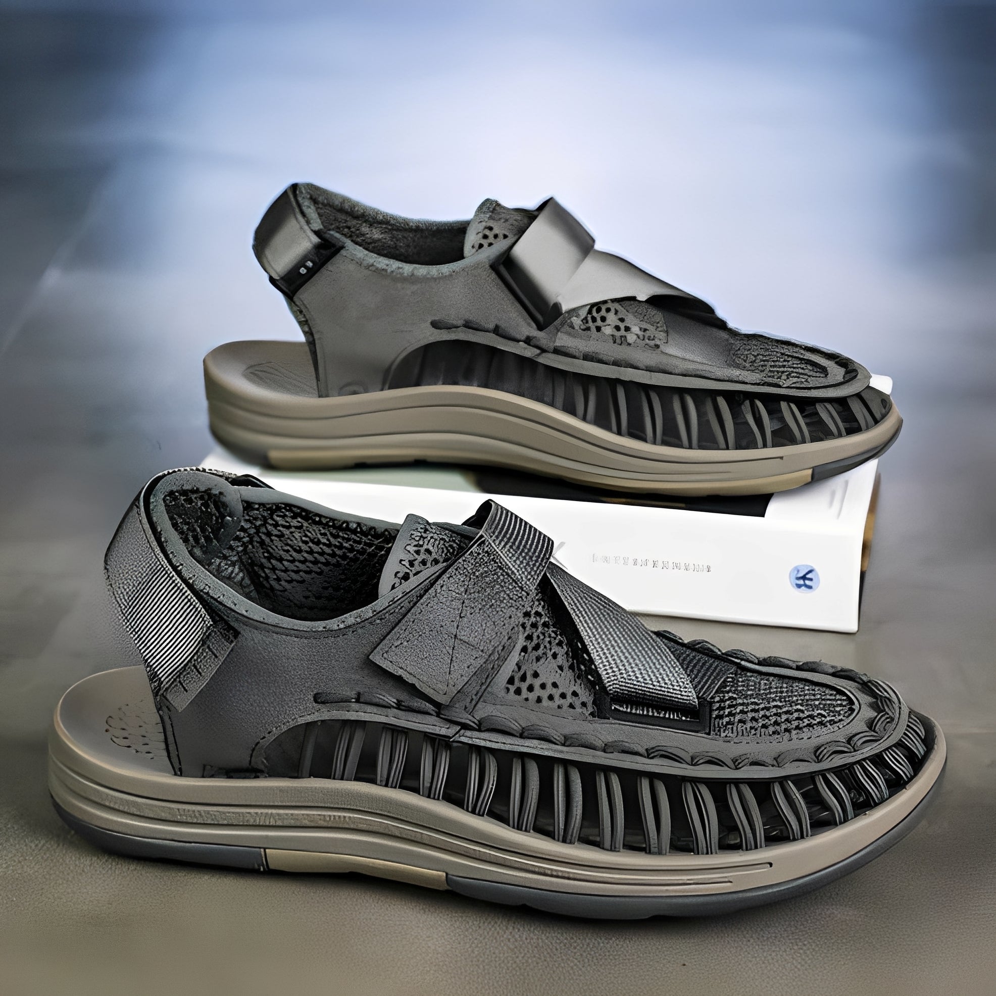 Alfien - Verstellbare und atmungsaktive Sandalen für Herren