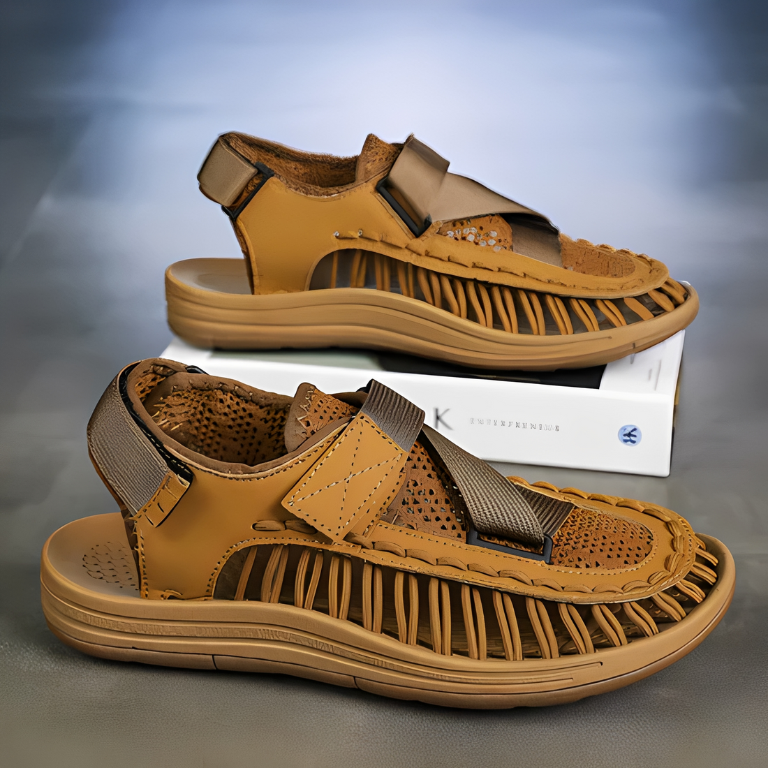 Alfien - Verstellbare und atmungsaktive Sandalen für Herren