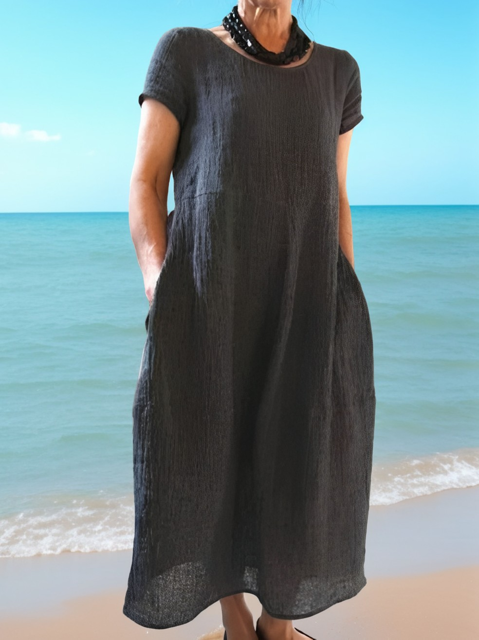Allie - Bequemes, locker sitzendes Kurzarmkleid für Damen