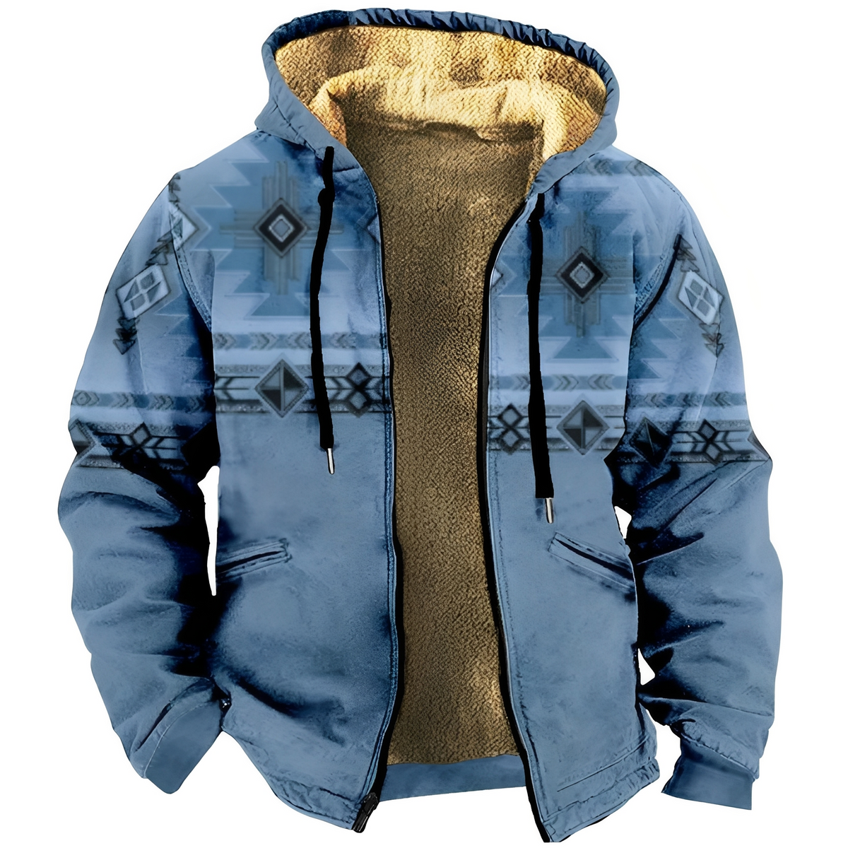 Edwin - Trendiger Herren-Hoodie mit Ethno-Muster