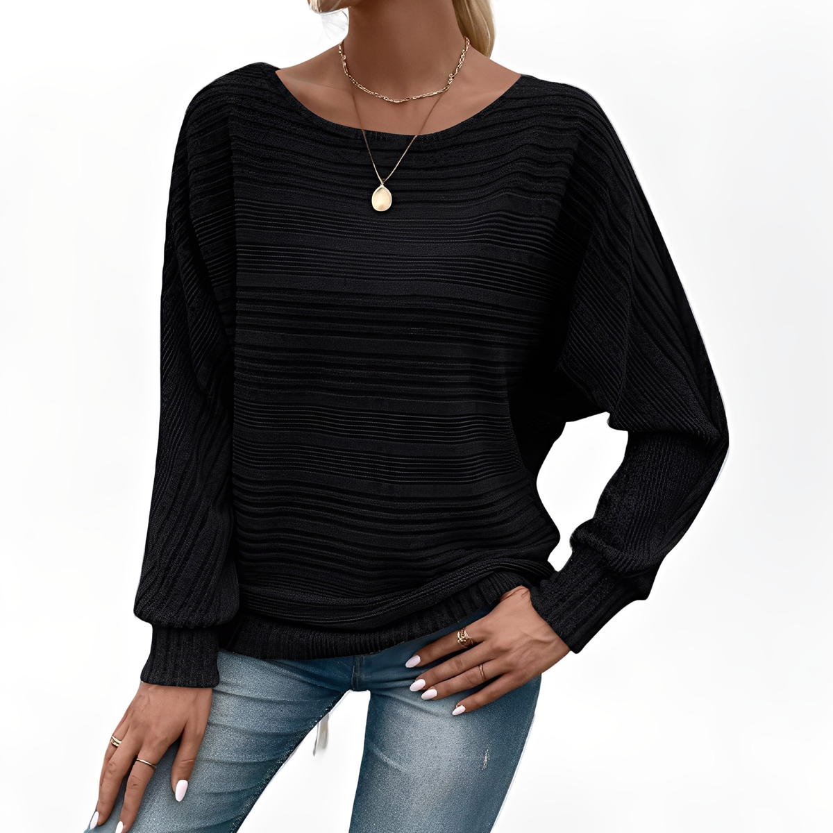 Eleanore - Komfortabler gestreifter Pullover