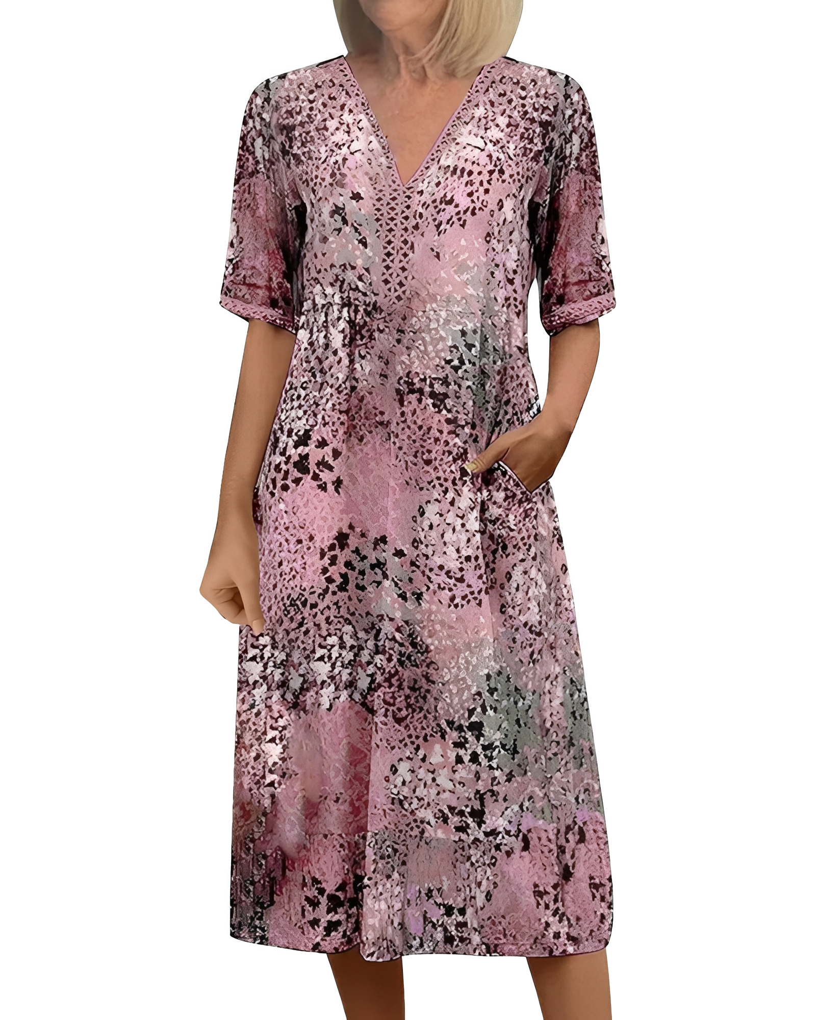 Alfie - Locker geschnittenes Midi-Kleid für Damen