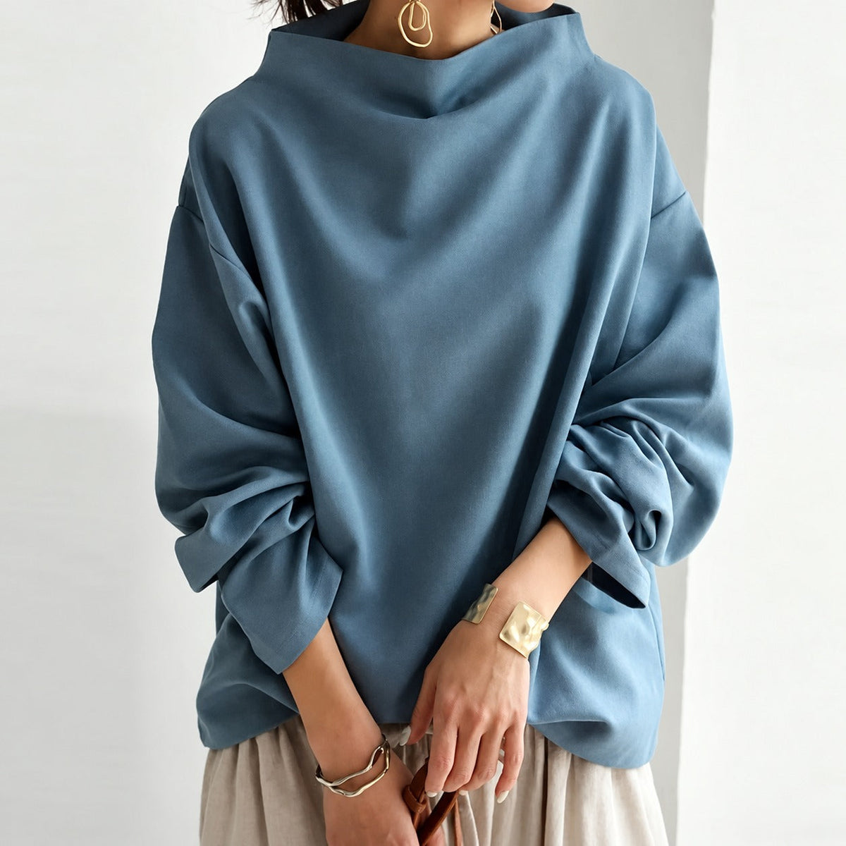 Eliana - Schicker, entspannter Rollkragenpullover