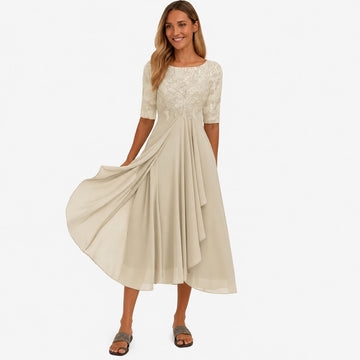 Ximena - Stilvolles Damenkleid im knieumspielenden Schnitt