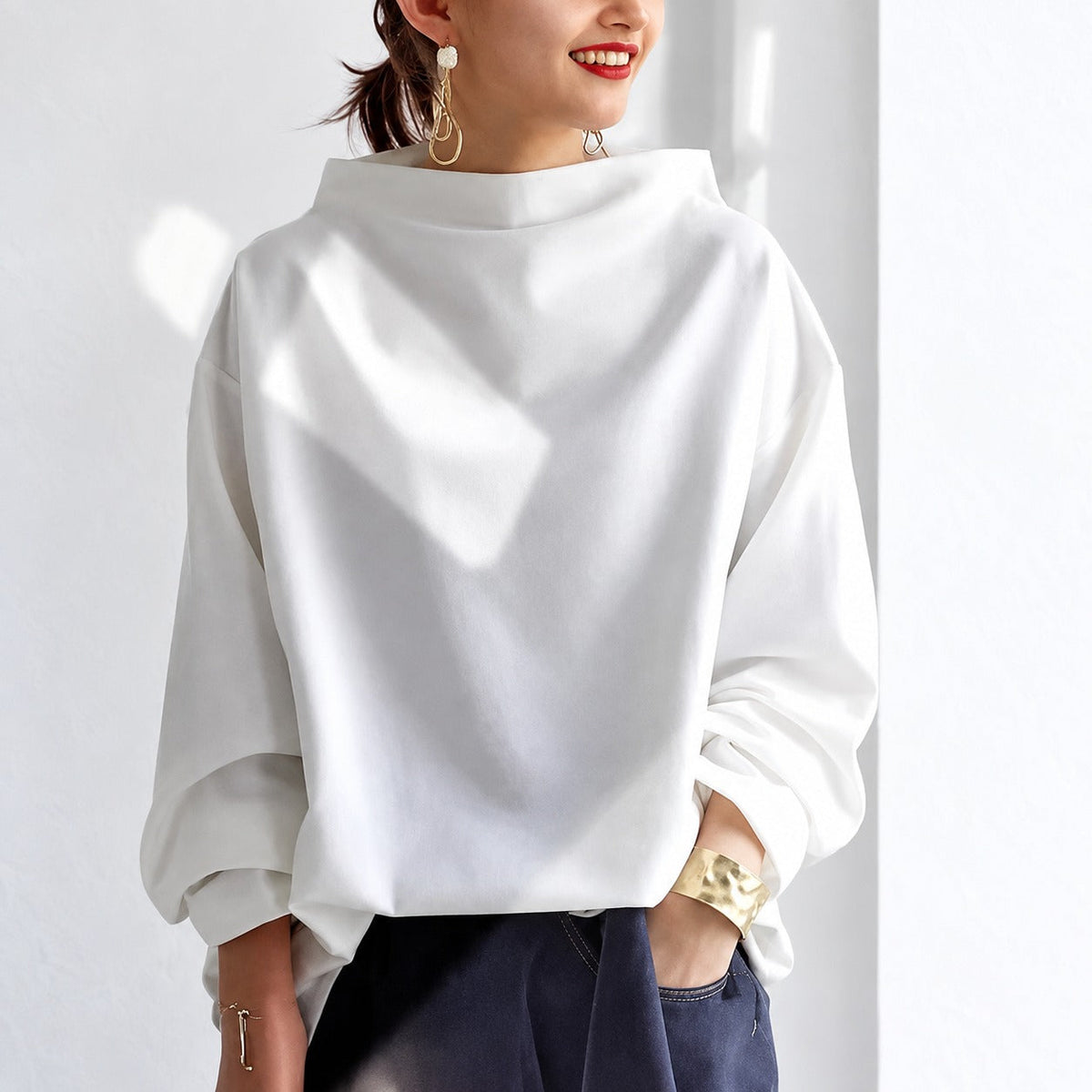 Eliana - Schicker, entspannter Rollkragenpullover